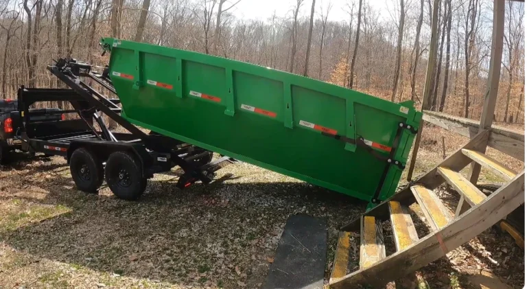 Dumpster rental container in Asheville, NC