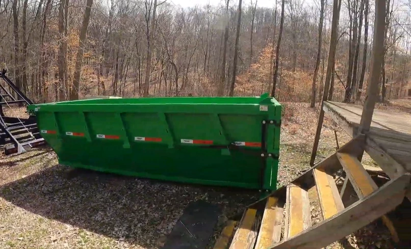 Kitchen remodel dumpster West Asheville
