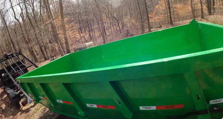 Storm cleanup dumpster River Arts District